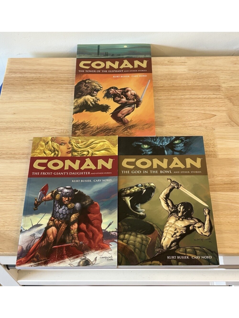 CONAN Vol 1-3 lot TPB TP Kurt Busiek Cary Nord Dark Horse 3rd 2nd print NEW NM